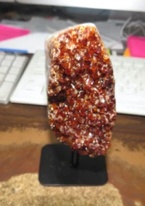 LARGE POLISHED CITRINE CRYSTAL CLUSTERS GEODE FROM BRAZIL CATHEDRAL STD  - Picture 1 of 5