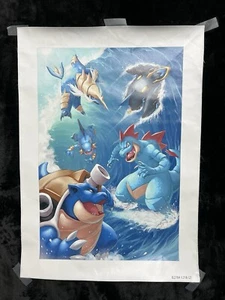 Pokemon 3 Vinyl Poster Prints Pics 21"x 15" 3 Different Scenes New Ready 2 Frame - Picture 1 of 20