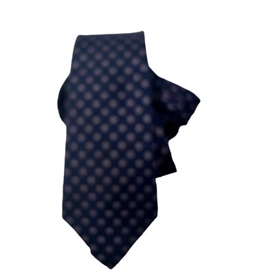 Corbata de seda vintage Savile Row excusiva para tienda de hombre Lázaro azul floral Foto 1 de 3