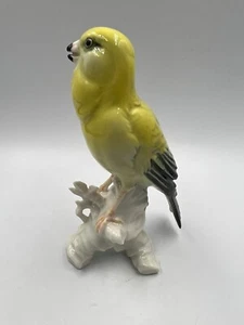 RARE Vintage Karl ENS Thuringia Bird Yellow Canary Porcelain Figurine 1920-30's - Picture 1 of 10