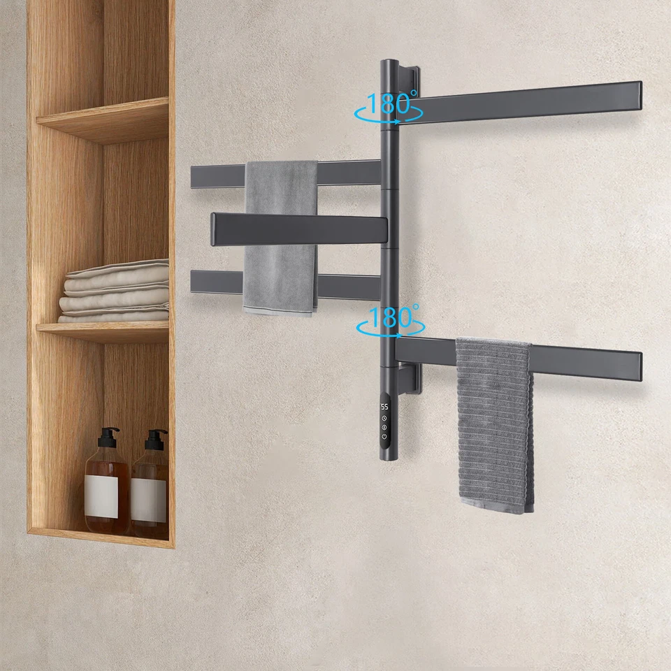 Rotating Towel Rail 30-70°C Towel Dryer Electric Towel Warmer - Image 1 of 4