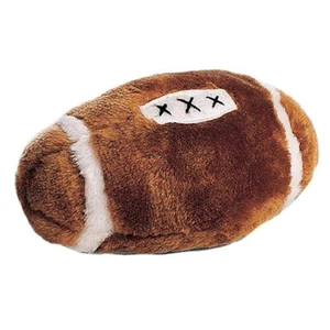 Plush Football Dog Toys 6" Soft Stuffed Sport Ball Fetch Play With Squeaker - Picture 1 of 3