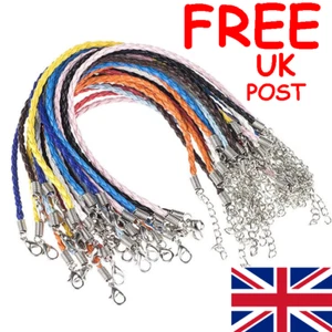 GEFLOCHTENES SEIL KUNSTLEDERARMBAND - VERSANDKOSTENFREI AUS GROSSBRITANNIEN  - Bild 1 von 12