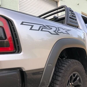 Matte Black TRX Solid Bed Side Decals Graphics Sticker Vinyl - Set of 2 - Picture 1 of 3