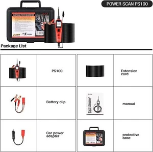 Autel PS100 PowerScan Scan Tester el coche eléctrico System Tester herramienta de diagnóstico - Imagen 1 de 22