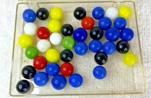 40 Vintage Marbles (Solid Colors) - Picture 1 of 3