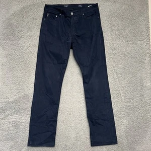 AG Adriano Goldschmied Chino Hose Herren 33x32 blau Everett Slim Straight Freizeit - Bild 1 von 11