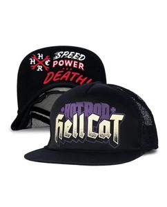 HOT ROD HELLCAT SPEED KILLS SNAPBACK HAT ROCKABILLY RAT ROD RAT FINK JEEP MOPAR - Picture 1 of 2