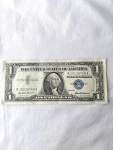 1957 A $1 Silver Certificate DOLLAR  Blue Seal - Picture 1 of 11