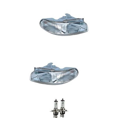 Halogen Scheinwerfer Set H4 für Daewoo Nubira Wagon Stufenheck inkl. Lampen - Bild 1 von 4