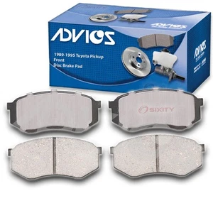 ADVICS Front Disc Brake Pad Set for 1989-1995 Toyota Pickup 2.4L 3.0L L4 V6  yx - Picture 1 of 5