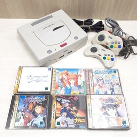 SEGA SATURN CONSOLE JAPAN Bundle with 2 Controllers & 6 Games Tokimeki Memorial