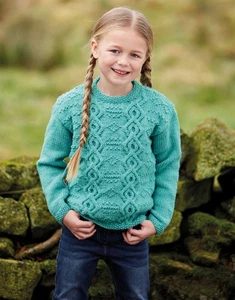 2508 Childrens Aran Cable Sweater - Picture 1 of 1