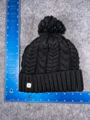 SmartWool Gorro Toque Jóvenes Niñas Talla Única Negro Tejido Lana Esquí Pom Foto 1 de 4