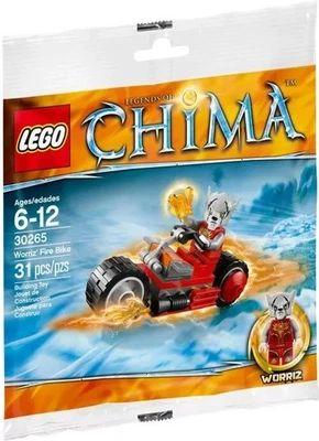 Lego Legends of Chima,Worriz' Fire Bike  30265 Polybag BNIP - Image 1 of 4