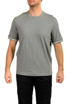 Camiseta Armani Exchange Para Hombre Gris Melange Logo Estampado Cinta Cuello Redondo US L IT 52 Foto 1 de 4