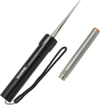 Afilador de cuchillas 3 en 1 SHARPAL 178N | 4 pulgadas 600 grano negro y plateado  Foto 1 de 4