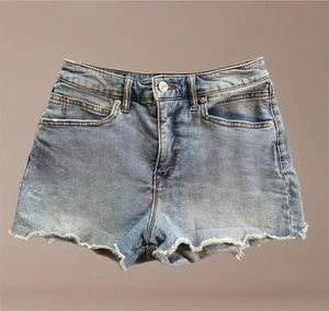 Pantaloncini jeans vintage SCOOP Daisy Duke taglia 2 sfilacciati grunge booty taglio denim anni 2000 - Foto 1 di 11