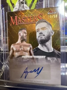 2025 Topps Finest WWE Masters Autograph Austin Theory Auto Gold Refractor /50 - Picture 1 of 2