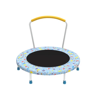 36inch Kids Mini Trampoline (1-6Y) With Handle, Indoor/Outdoor - Image 1 of 4