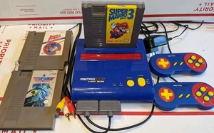RETRO DUO Mascot Edition 2 IN 1 NES & SNES 8-BIT 16-BIT with 3 Games Super Mario - Picture 1 of 12