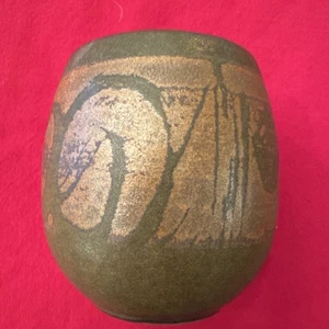 Vintage Designs West Studio Keramik Steinzeug 4,25" Vase Übertopf gemarkt "DW 225" - Bild 1 von 9