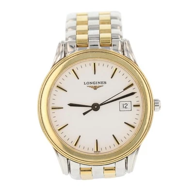 Longines Flagship 36mm White Dial Quartz Two-Toned Stainless Steel Men's Watch - Image 1 of 4