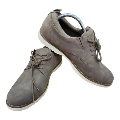 Nuevos Zapatos Oxford Informales Para Hombre Gris Con Cordones Objetivo Talla 10.5M Cuero Sintético Foto 1 de 4