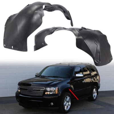 Front Driver and Passenger Side Fender Liner Set For Chevrolet Tahoe 2007-2014 Foto 1 de 4