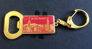 KEY RING KEYCHAIN Bottle Opener souvenir Travel Hong Kong NICE! - Bild 1 von 4