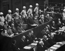 Ernst Kaltenbrunner at his trial in Nuremberg 1945 Old Historic Photo
