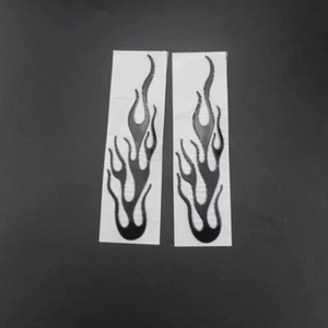 Motociclo Decalcomania Arredamento Fuoco di fiamma 3D Etichetta universale ATV - Picture 1 of 8