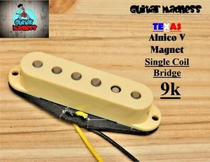 G.M. Texas Alnico's Strat Stratocaster® Bridge pickup For Fender® Cream 9K - Picture 1 of 6