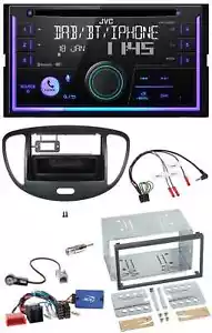 JVC Lenkrad USB 2DIN DAB Bluetooth CD Autoradio für Hyundai i10 2009-2013 schwar - Bild 1 von 11