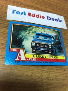 1983 TOPPS CHEWING GUM THE A-TEAM BUBBLECUM CARD 29 ESCAPE IN THE VAN EXCELLENT - Bild 1 von 2