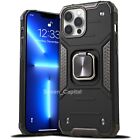 For iPhone 14 13 12 11 Mini Pro XR X Max 6 7 8 SE Plus Kickstand Ring Case Cover