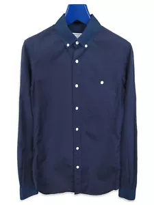 Patrik Ervell FW13 Navy Contrast Collar Shirt sz. XS - Picture 1 of 7
