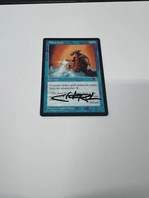 Mana Leak Stronghold Signed Autograph Christopher Rush - B - Image 1 of 2