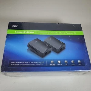NEW SEALED! Linksys Cisco Powerline 400 Bridge - PLEK400 HomePlug AV (HPAV) - Picture 1 of 6