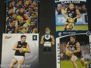 2015 AFL Micro Figures Carlton - Mark Murphy + 4 bonus select &Teamcoach cards - Picture 1 of 1