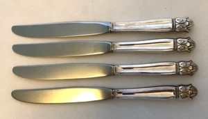 Holmes & Edwards Danish Princess Silverplate 4 Dinner Knives - Picture 1 of 1