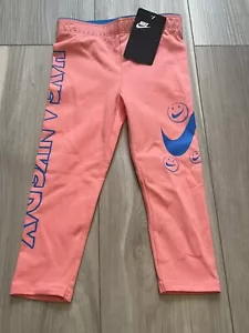 Nike Toddler Girls Pink Leggings Size 3T NWT Pink Gaze 26F473/AB3 MSRP $25 - Picture 1 of 7