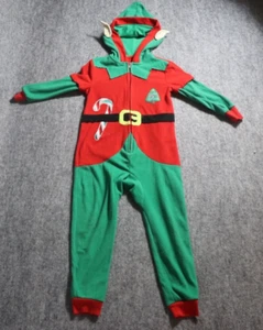 Target Christmas One Piece Pajamas Red Greem Elf Unisex Size see Pictures - Picture 1 of 11