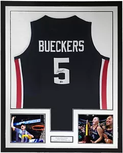 Paige Bueckers Autographed UCONN Huskies Jersey Beckett BAS COA Framed & Photo - Picture 1 of 7