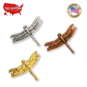 Spilla da bavero o cravatta creativa in peltro design libellula damigella insetti, A034MP - Foto 1 di 10