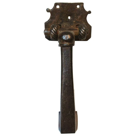 Antique French Provincial Hand Wrought Iron Door Knocker 18th century Cover