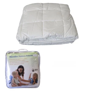 Cotton Japara Cover Microfiber Filling Mattress Protector - Picture 1 of 4