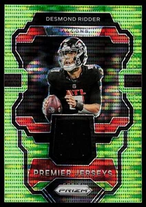 Parche Desmond Ridder 2023 Panini Prizm Premier verde puslar Atlanta Falcons - Imagen 1 de 2