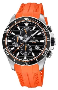 Festina Tour Of Britain 2018 Chrono Orange Rubber F20370/4 Watch - 8% OFF! - Picture 1 of 3