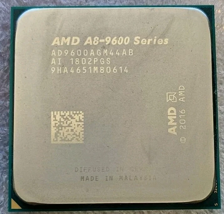 AMD A8-9600 SERIES AD9600AGM44AB 3.10GHz AM4 CPU Processor - Image 1 of 1